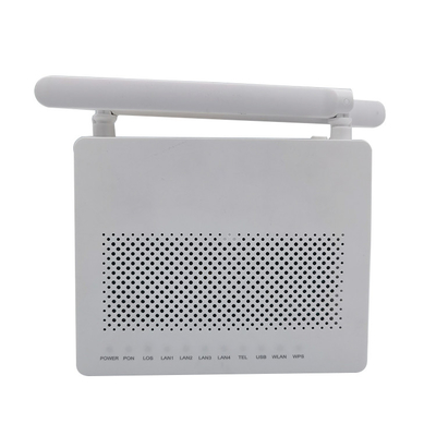 Optical router with 5DB Antenna XPON ONU 4LAN 1voice WIFI USB Antenna Gigabit ONU ONT English Version 8546m