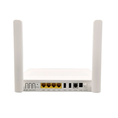 1200MB AC WiFi GPON ONU ONT HK668 4GE 1TEL 2USB 2.4G / 5g FTTH Router Modem
