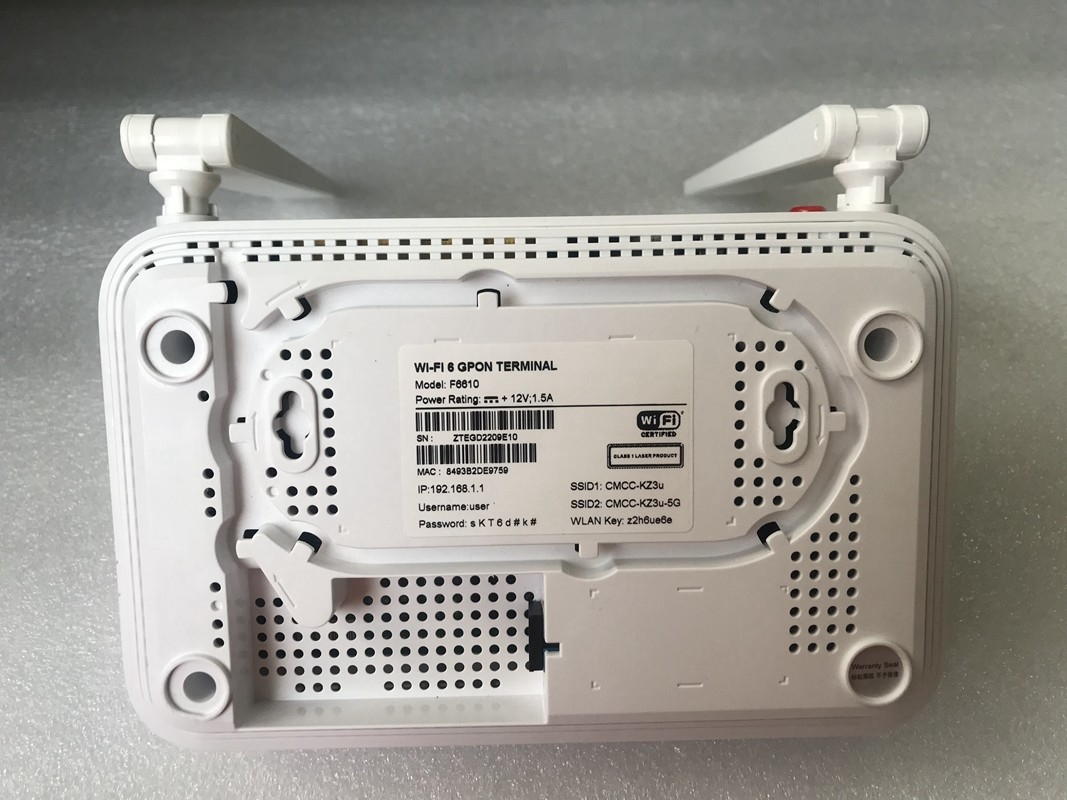 Customized XPON ONT ONU 4GE+WIFI6 ROUTER with RJ45 Connector 2.4G/5.0G wifi gepon ONU